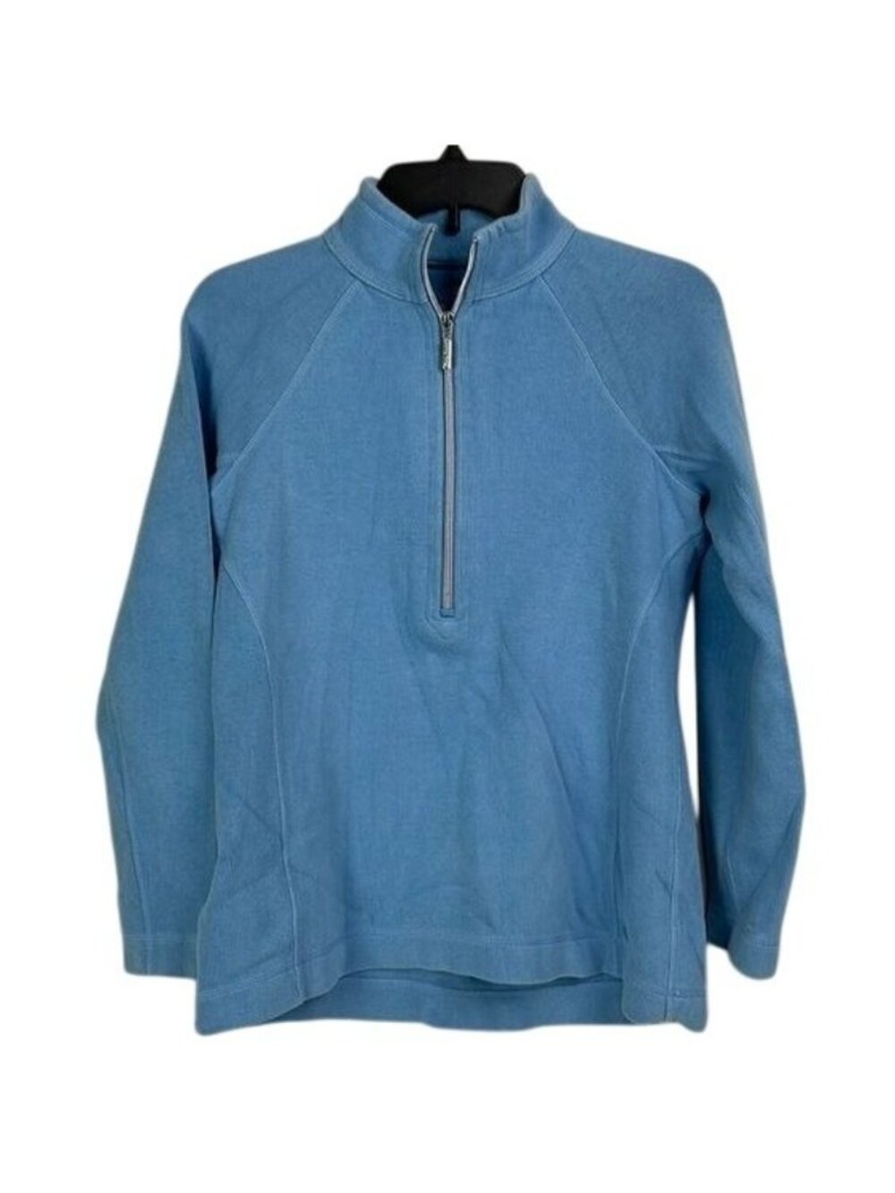 Tommy Bahama Men's Small 1/4 Zip Blue Pullover Sweatshirt coastal golf